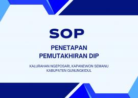 SOP Penetapan Pemutakhiran DIP